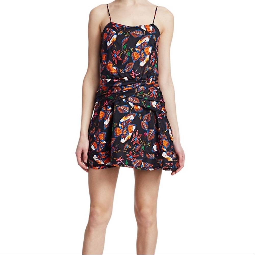 Derek Lam 10 Crosby Floral FlounceMini Dress 6